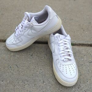 Nike Air Force 1 Low Top Triple White Men 8 315122-111 Classic Leather Sneakers